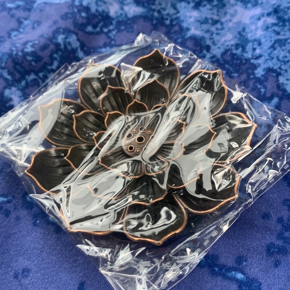 Adorable lotus incense holder!